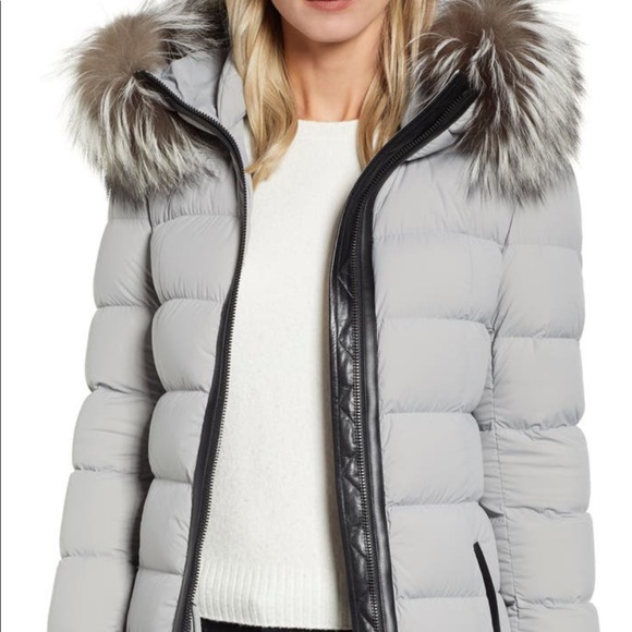 Mackage Calla Genuine Fox Fur Trim 